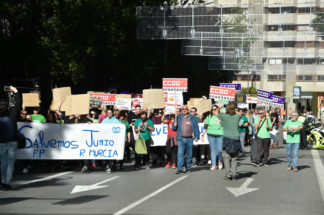 Fotos: Manifestación de educación contra los recortes en Murcia, en imágenes