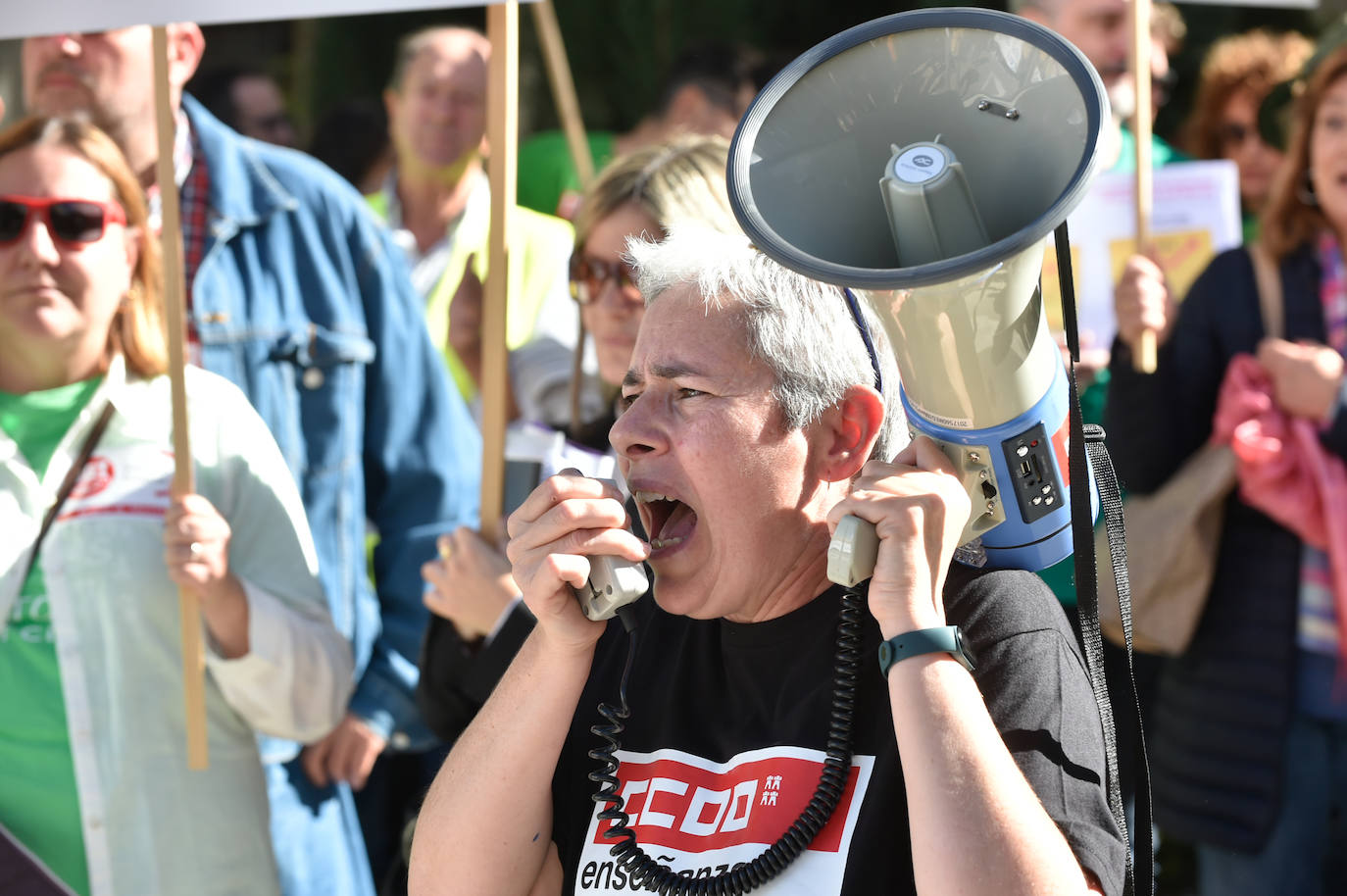 Fotos: Manifestación de educación contra los recortes en Murcia, en imágenes