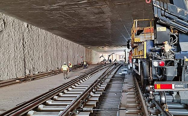 Pruebas de formación en la línea.