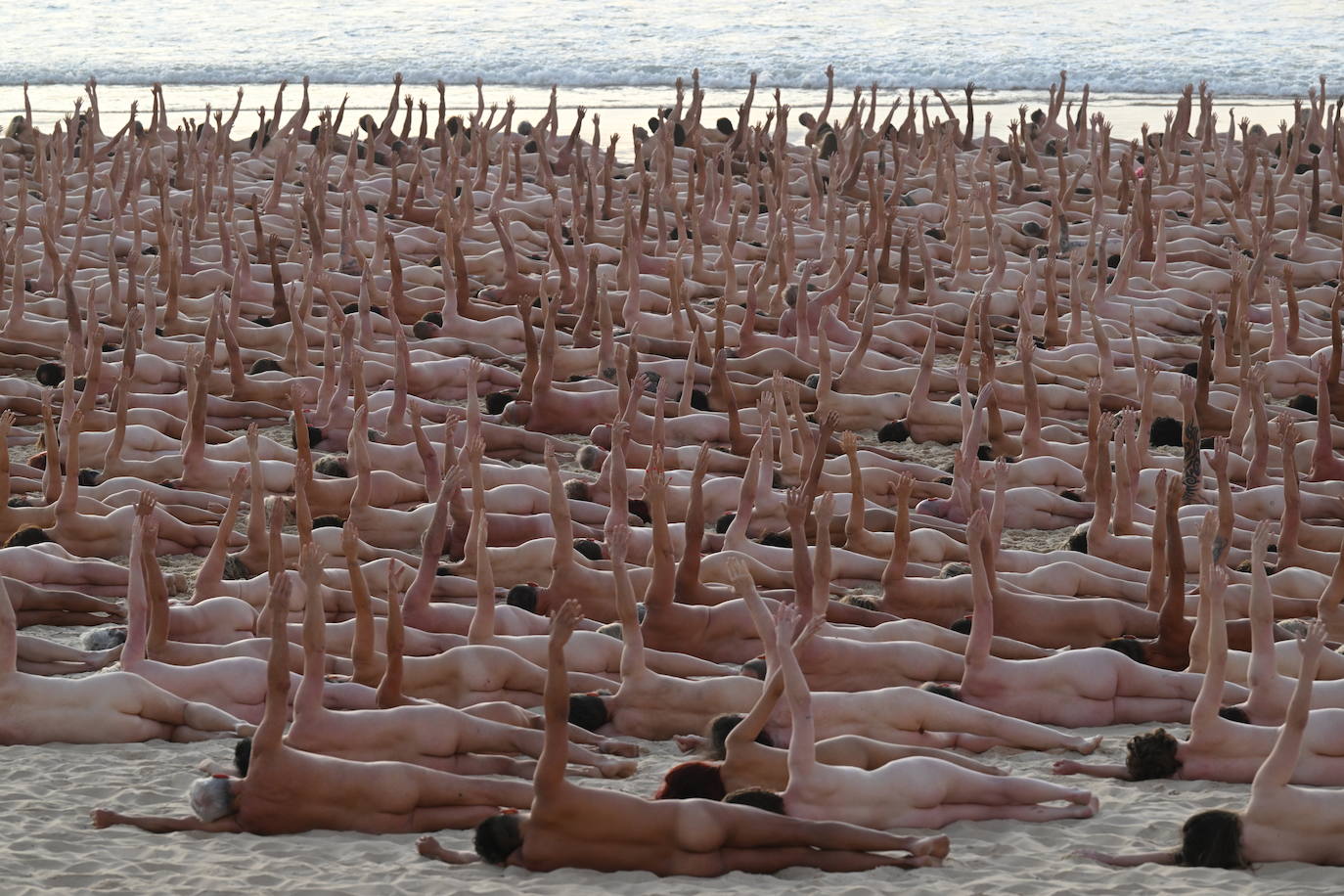Fotos: Desnudos para Spencer Tunick