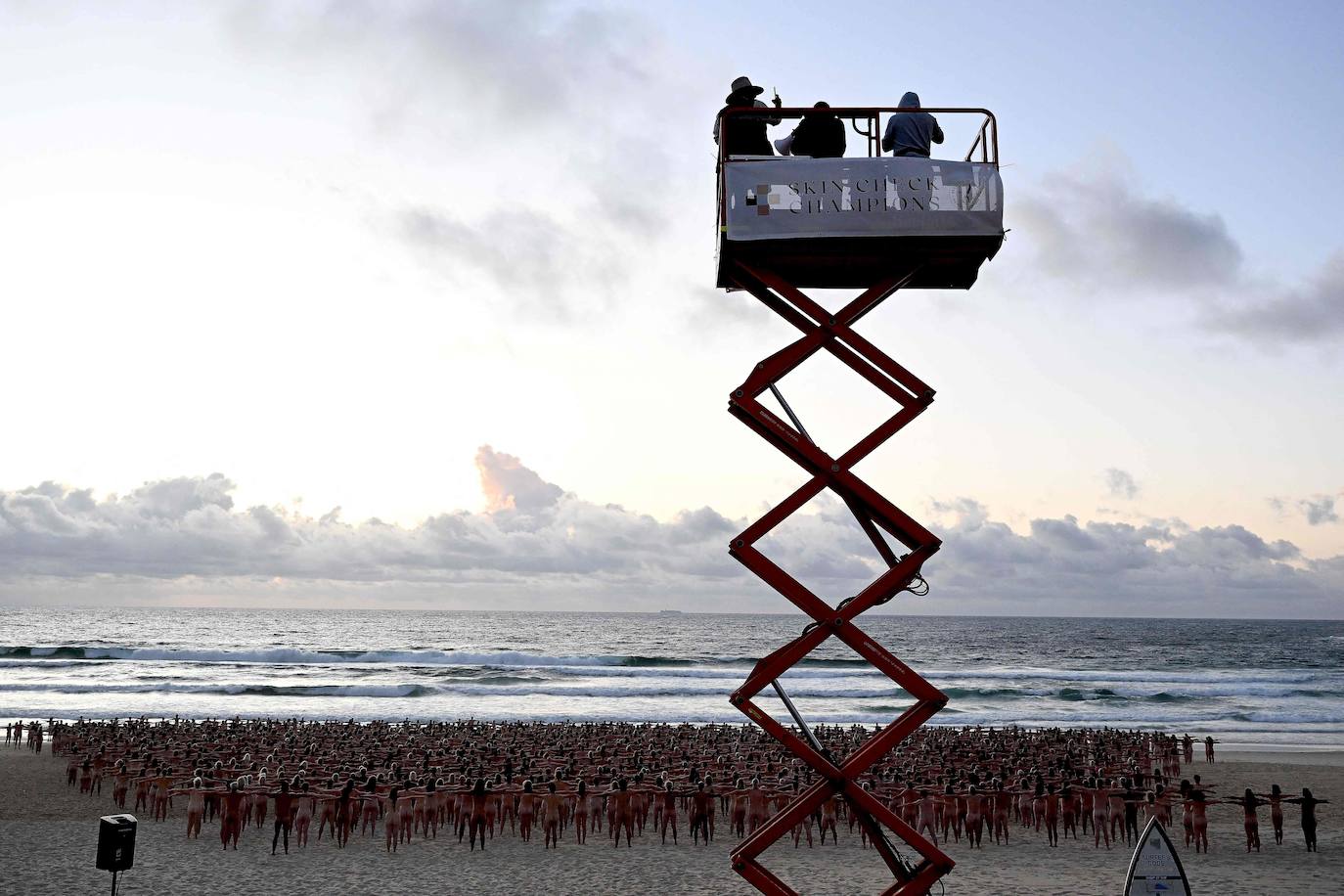 Fotos: Desnudos para Spencer Tunick