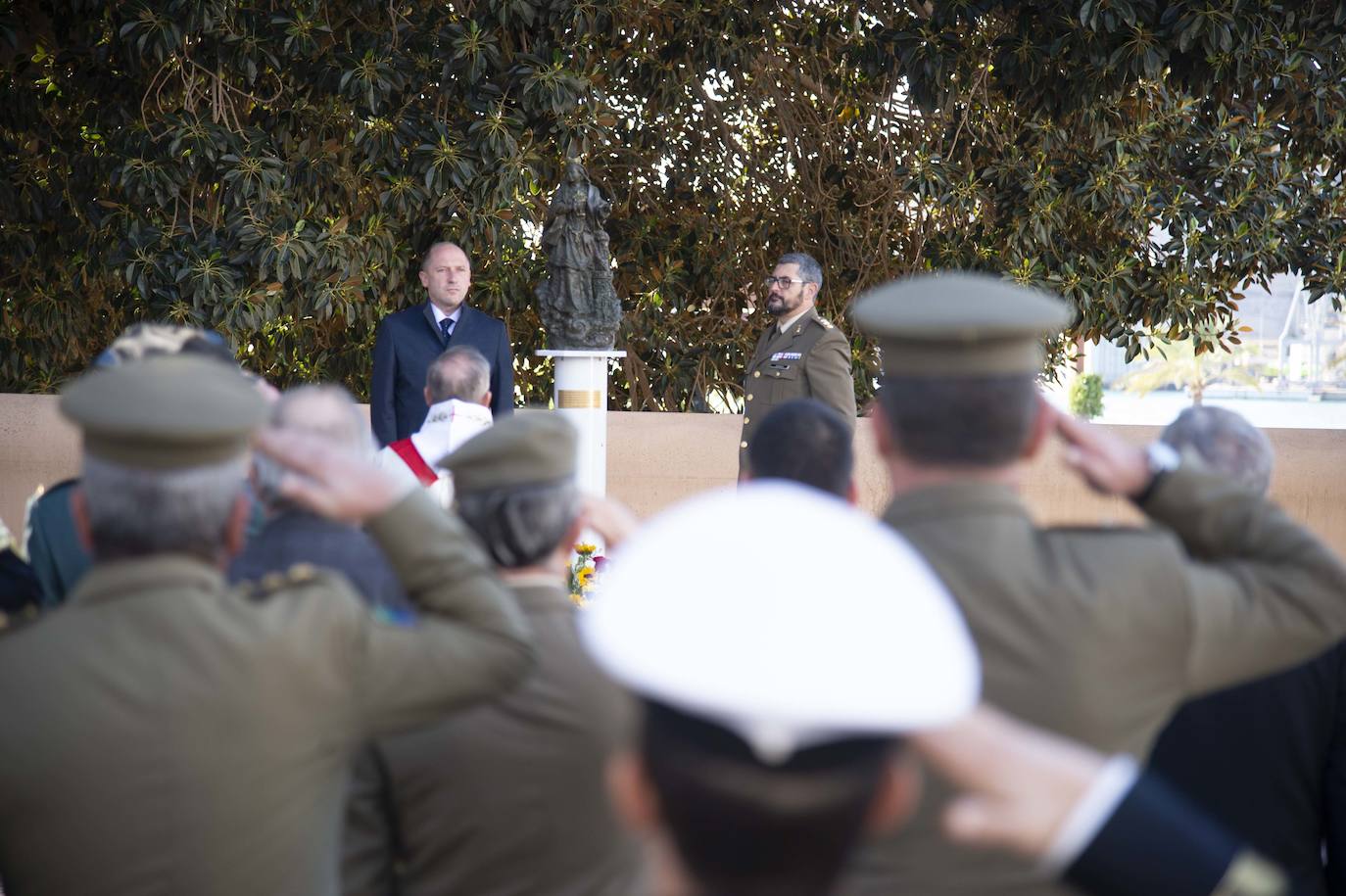 Fotos: Una Santa Bárbara de Quirós protege el Gobierno Militar en Cartagena