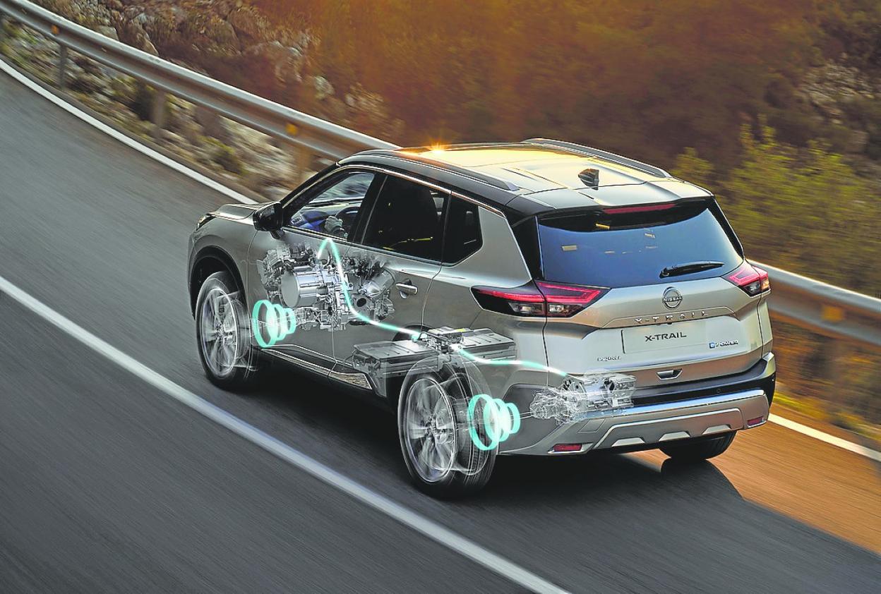 El par se distribuye entre la parte delantera y trasera para maximizar el agarre de los neumáticos. 