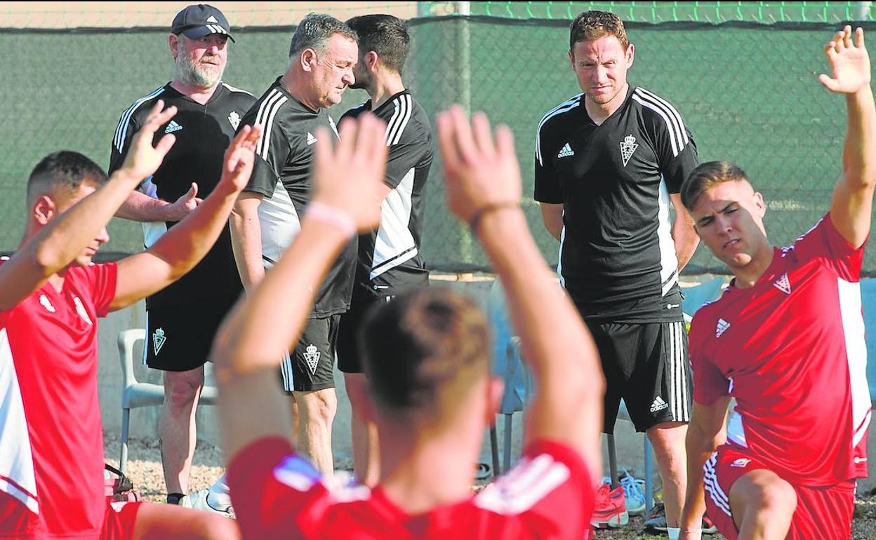 Imagen de archivo de un entrenamiento del Real Murcia.