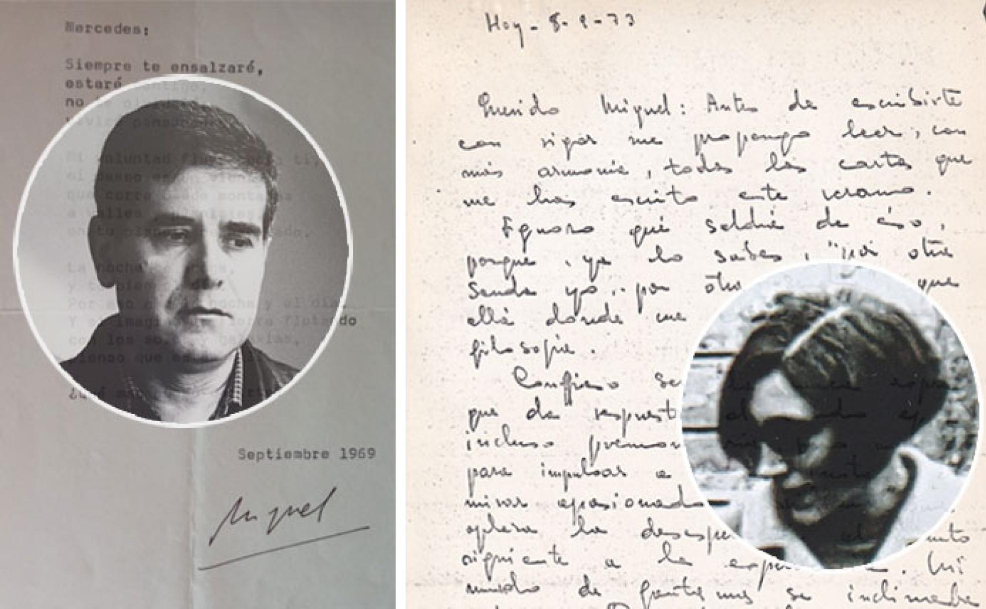 Retrato de Miguel Espinosa (Caravaca, 1926-Murcia, 1982) realizado por Ángel Fernández Saura. Mercedes Rodríguez, mujer sumamente culta, estudió Químicas en Murcia y fue profesora.