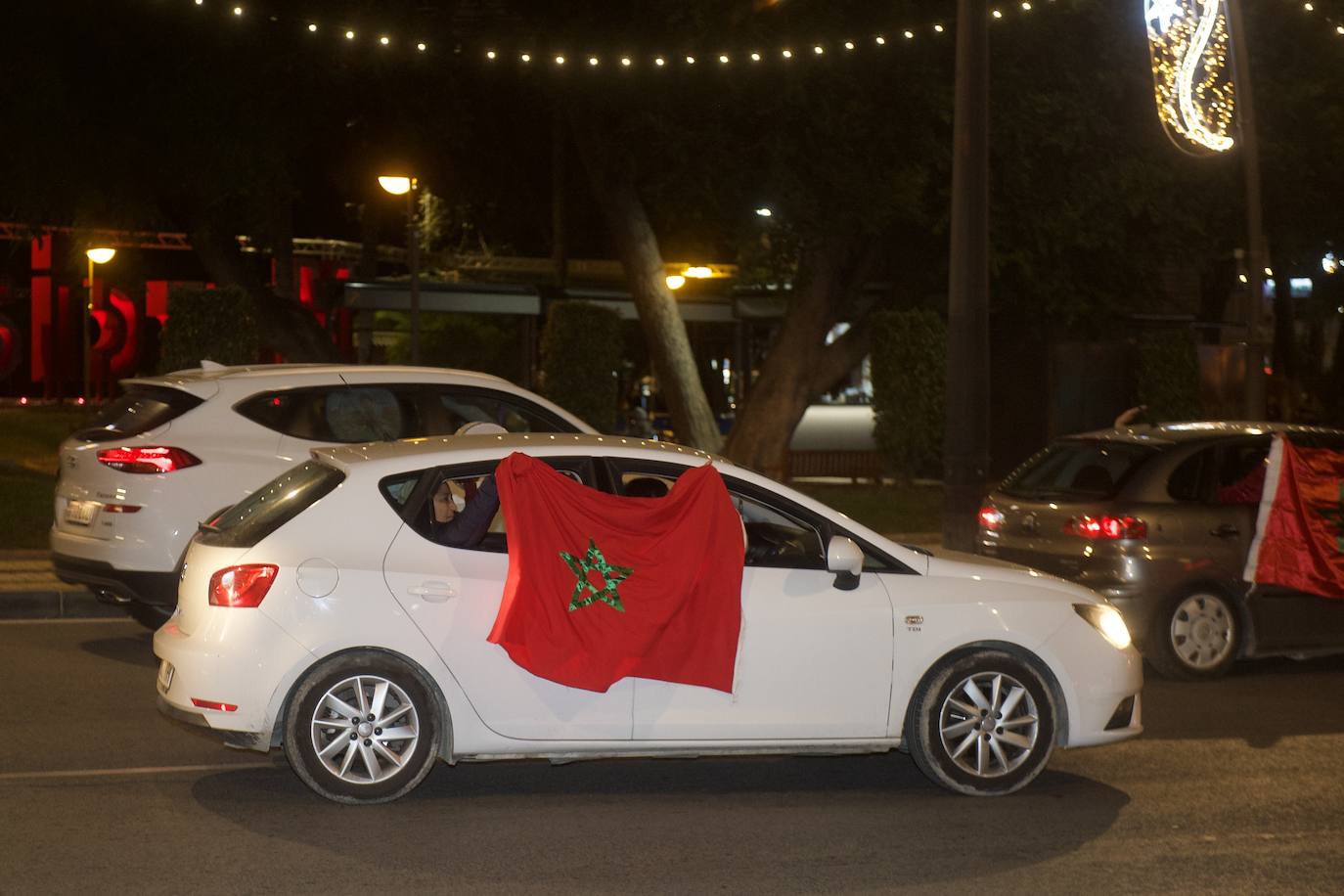 Fotos: Celebración de la afición marroquí en Murcia y Lorca