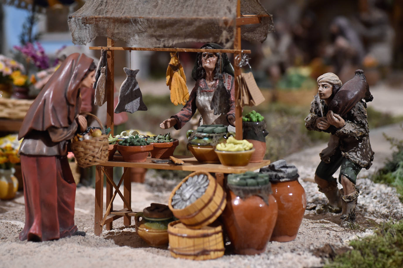 Fotos: La inaguración del belén de la iglesia de San Esteban de Murcia, en imágenes