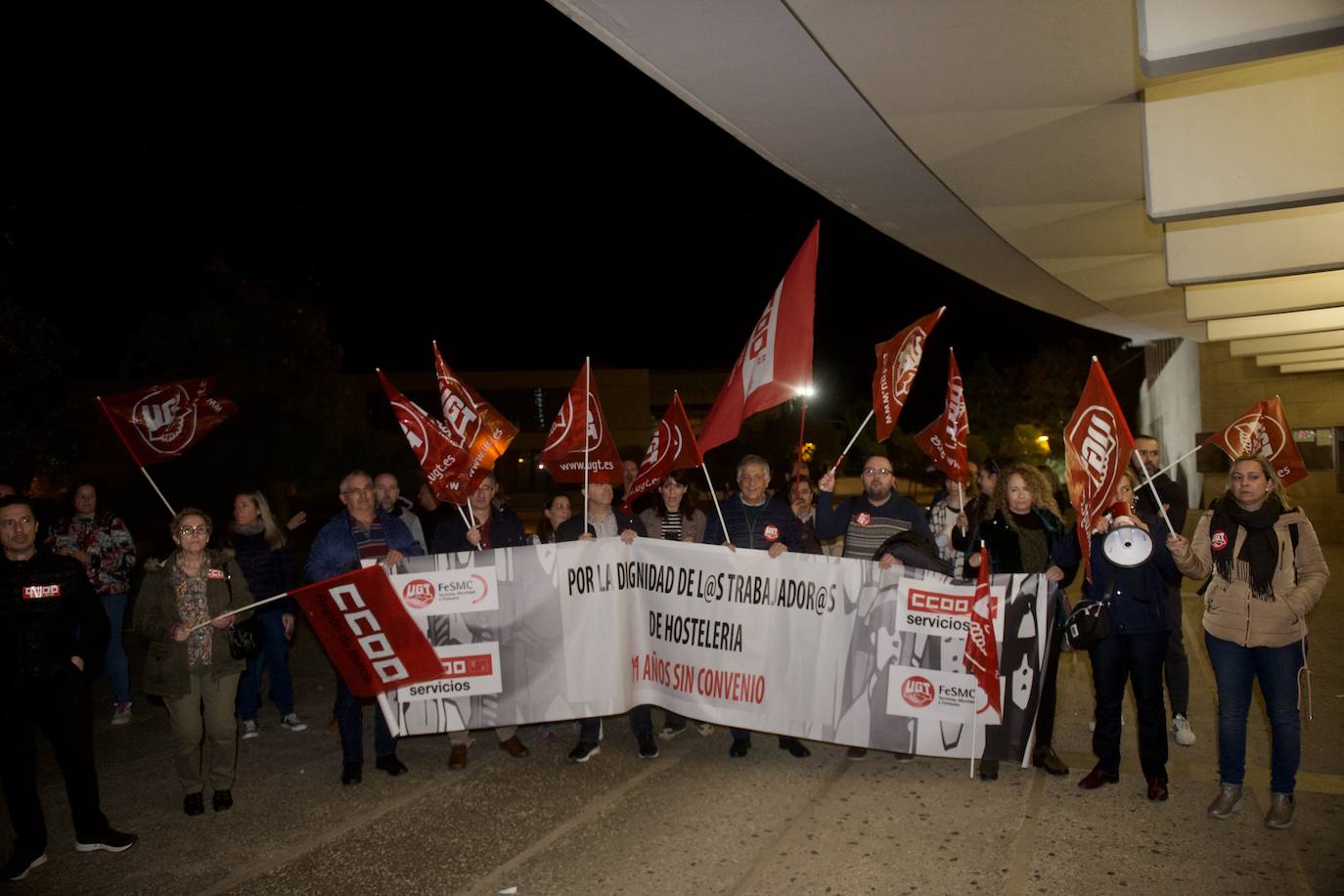 Fotos: Protesta en Murcia por el convenio de hostelería