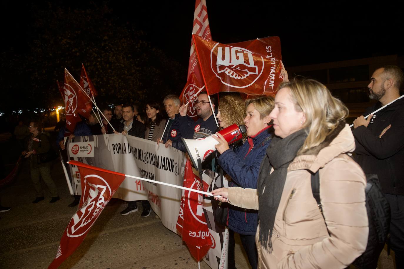 Fotos: Protesta en Murcia por el convenio de hostelería