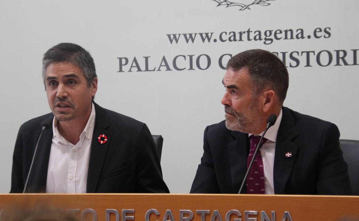 Jesús Giménez y José López, en rueda de prensa.