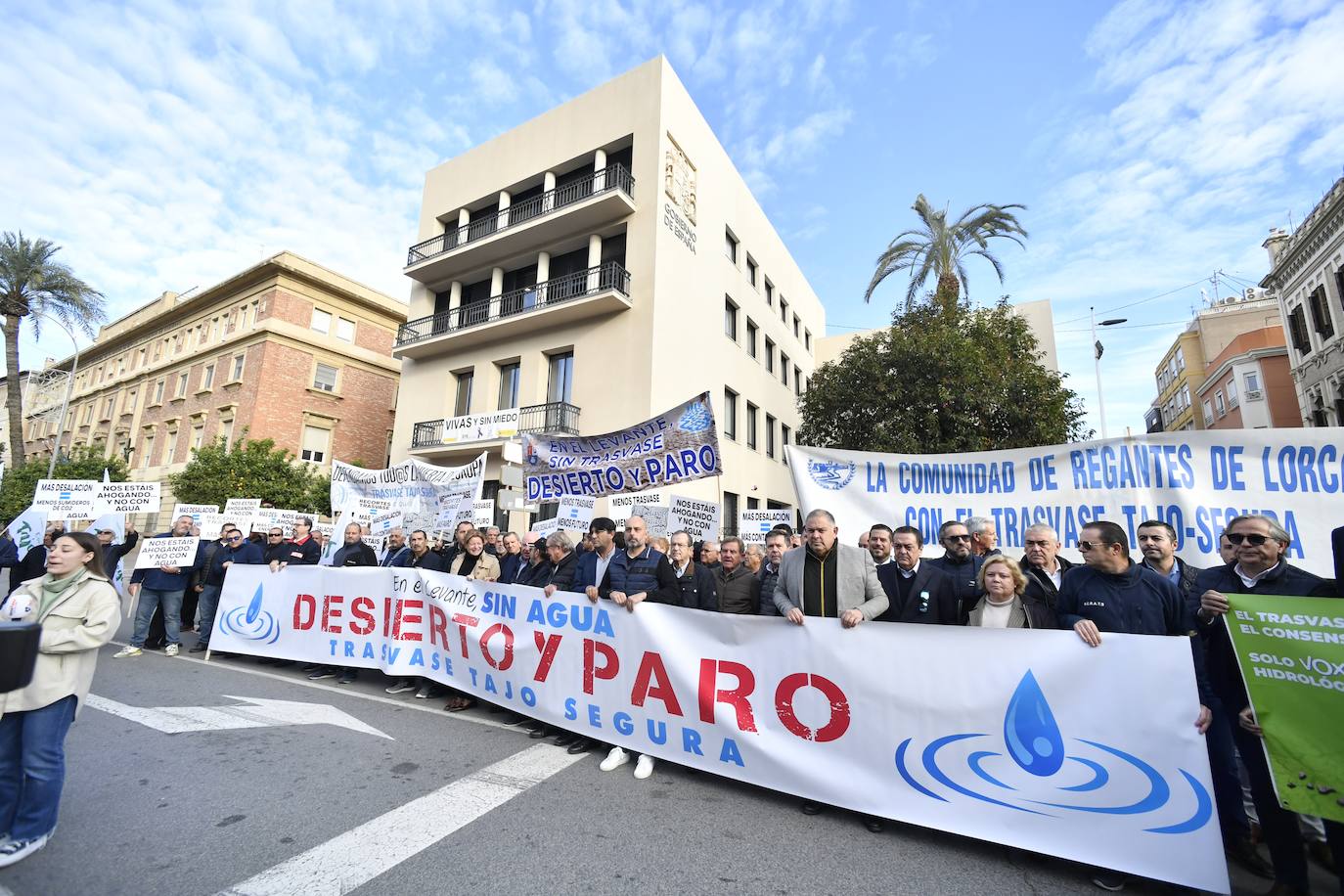 Fotos: Protesta en defensa del Trasvase Tajo-Segura, en imágenes