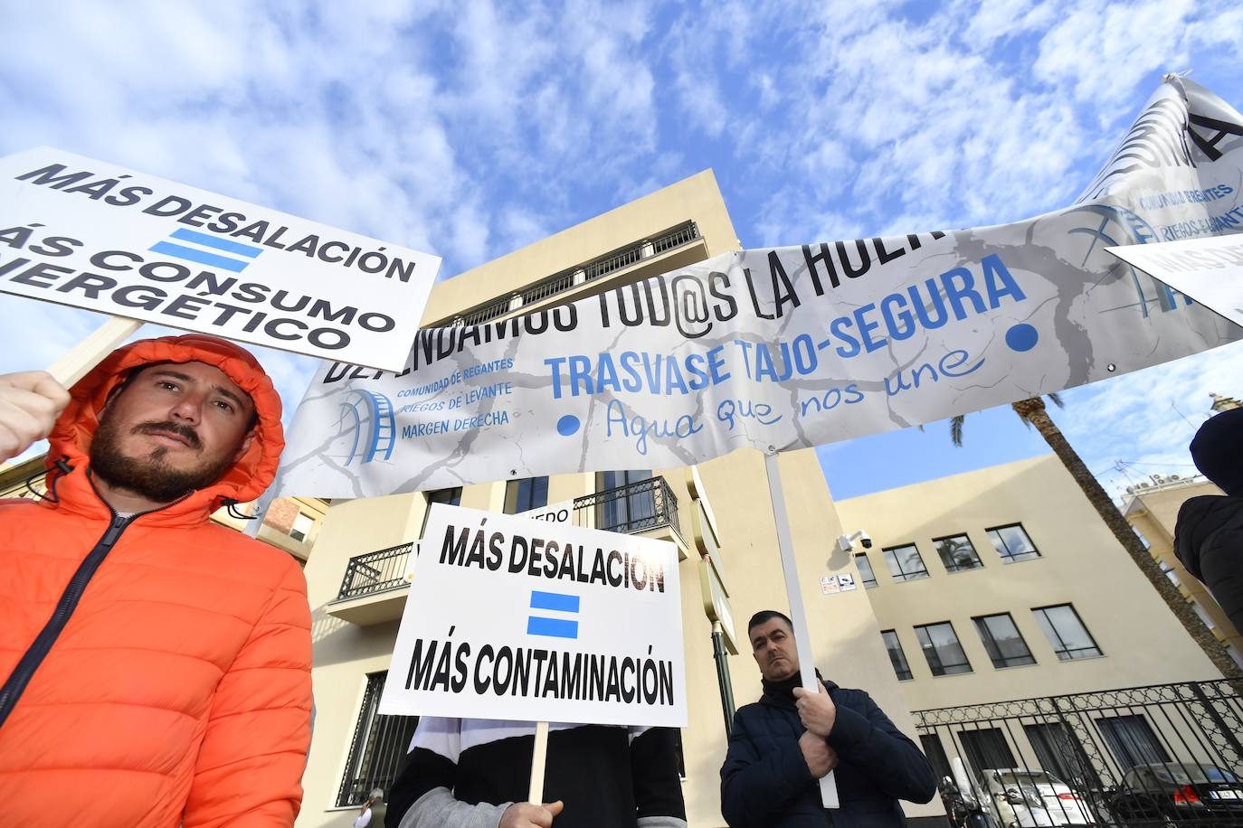 Fotos: Protesta en defensa del Trasvase Tajo-Segura, en imágenes
