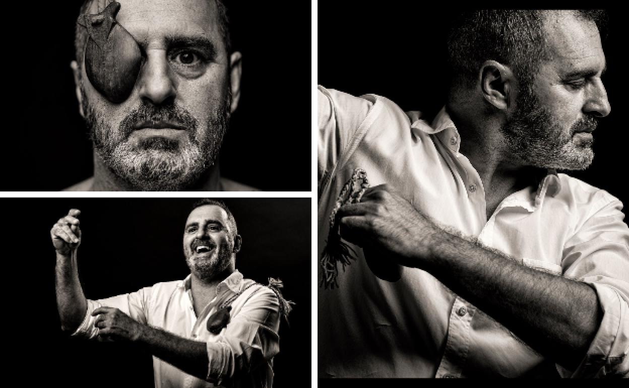 Tres imágenes de Miguel Ángel Montesinos 'El Pantorrillas'. 