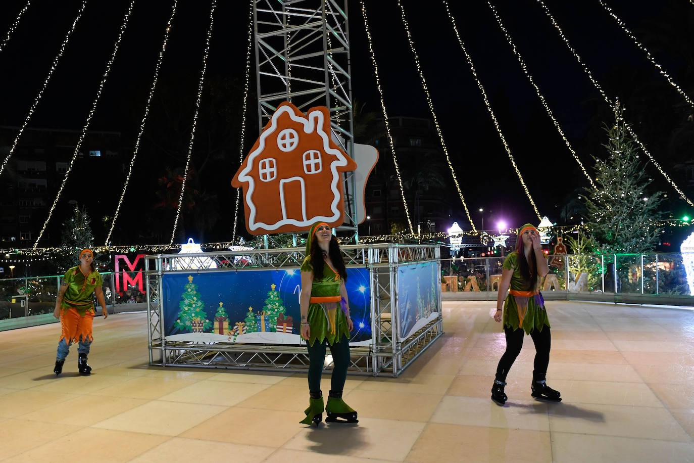 Fotos: Encendido de las luces navideñas en Murcia