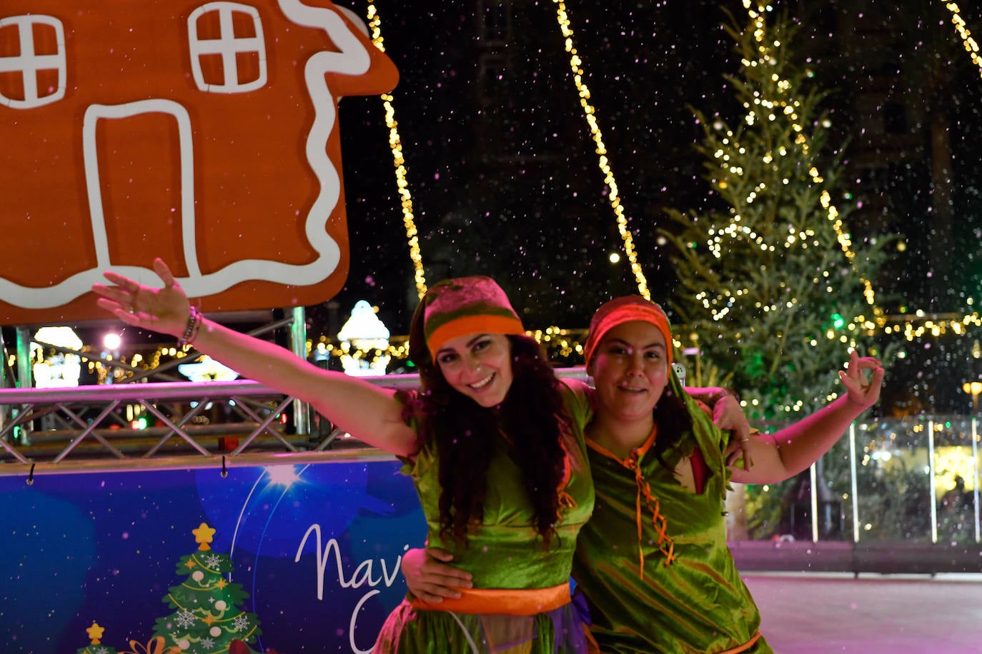 Fotos: Encendido de las luces navideñas en Murcia