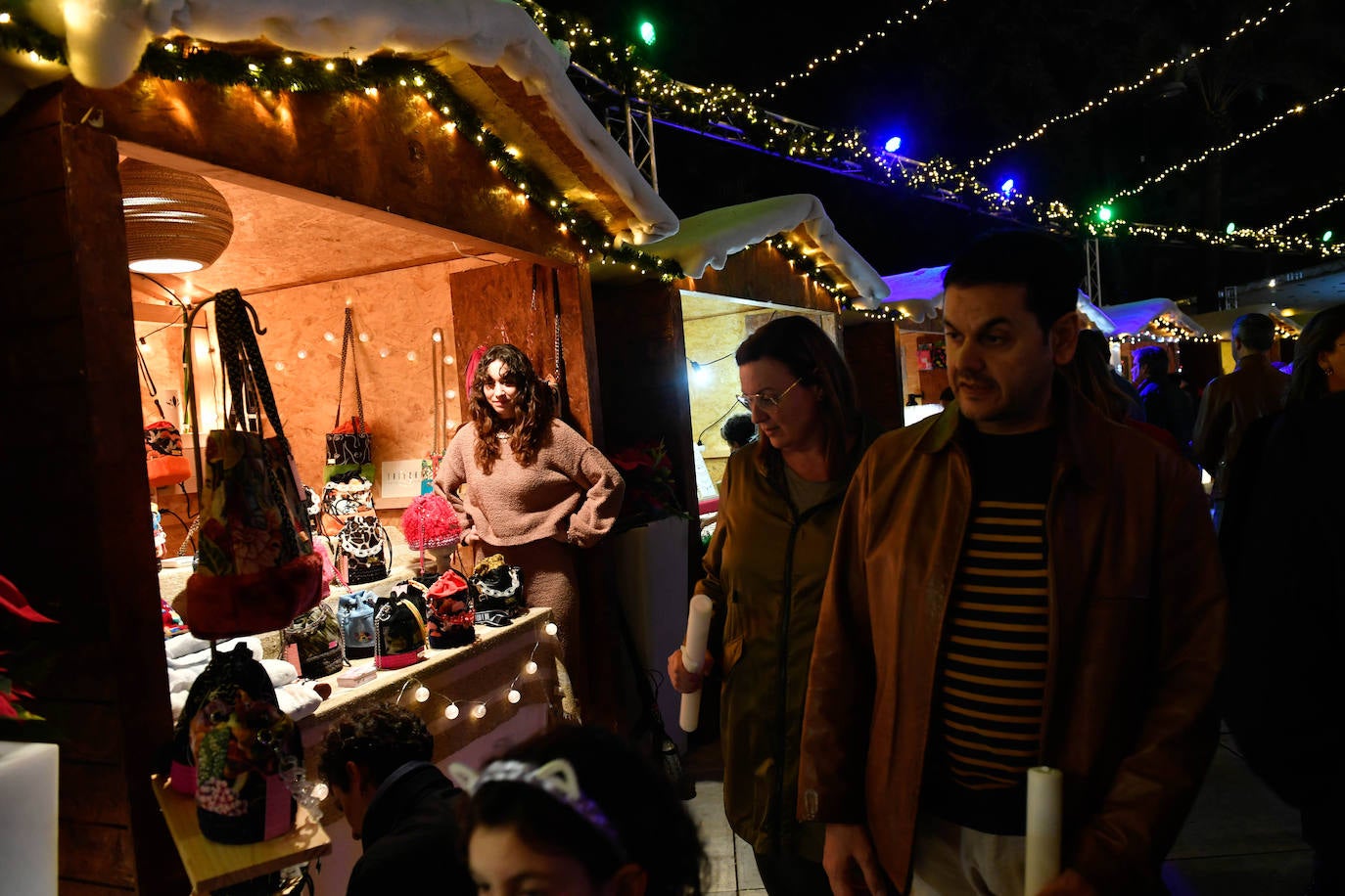 Fotos: Encendido de las luces navideñas en Murcia