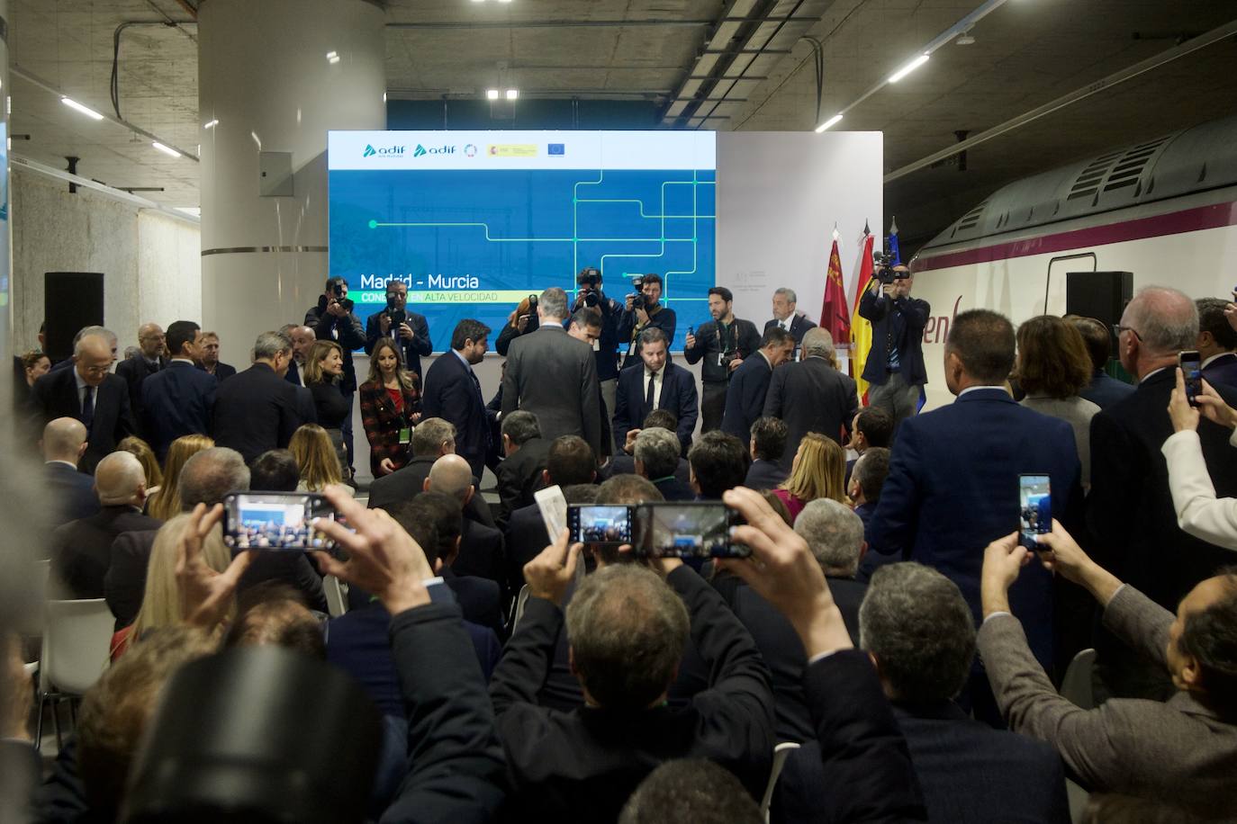 Fotos: Acto de inauguración del AVE Madrid-Murcia
