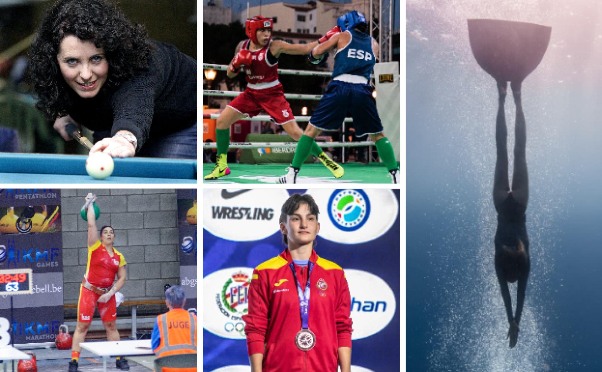 Estela Cardoso, Nayara Arroyo, Esther Mora, Carlota Prendes y Laia Sopeña.