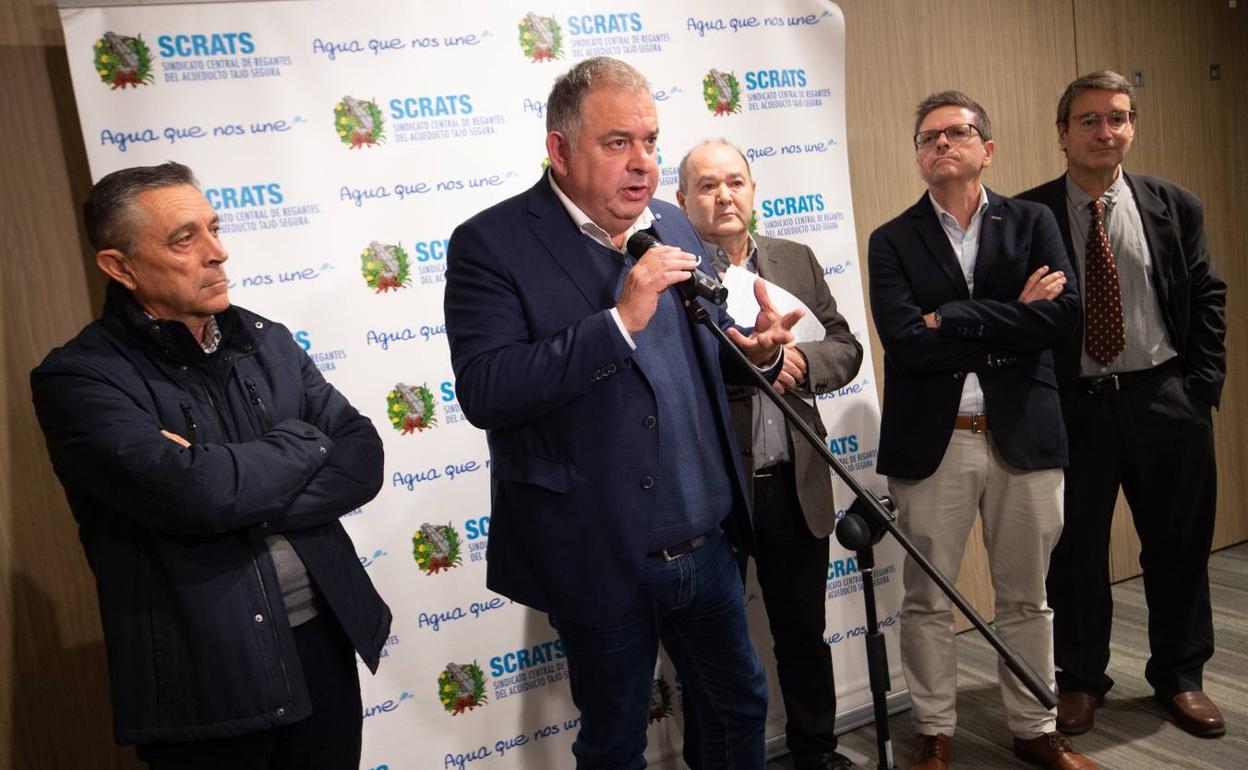 El presidente del Scrats, Lucas Jiménez, este lunes.