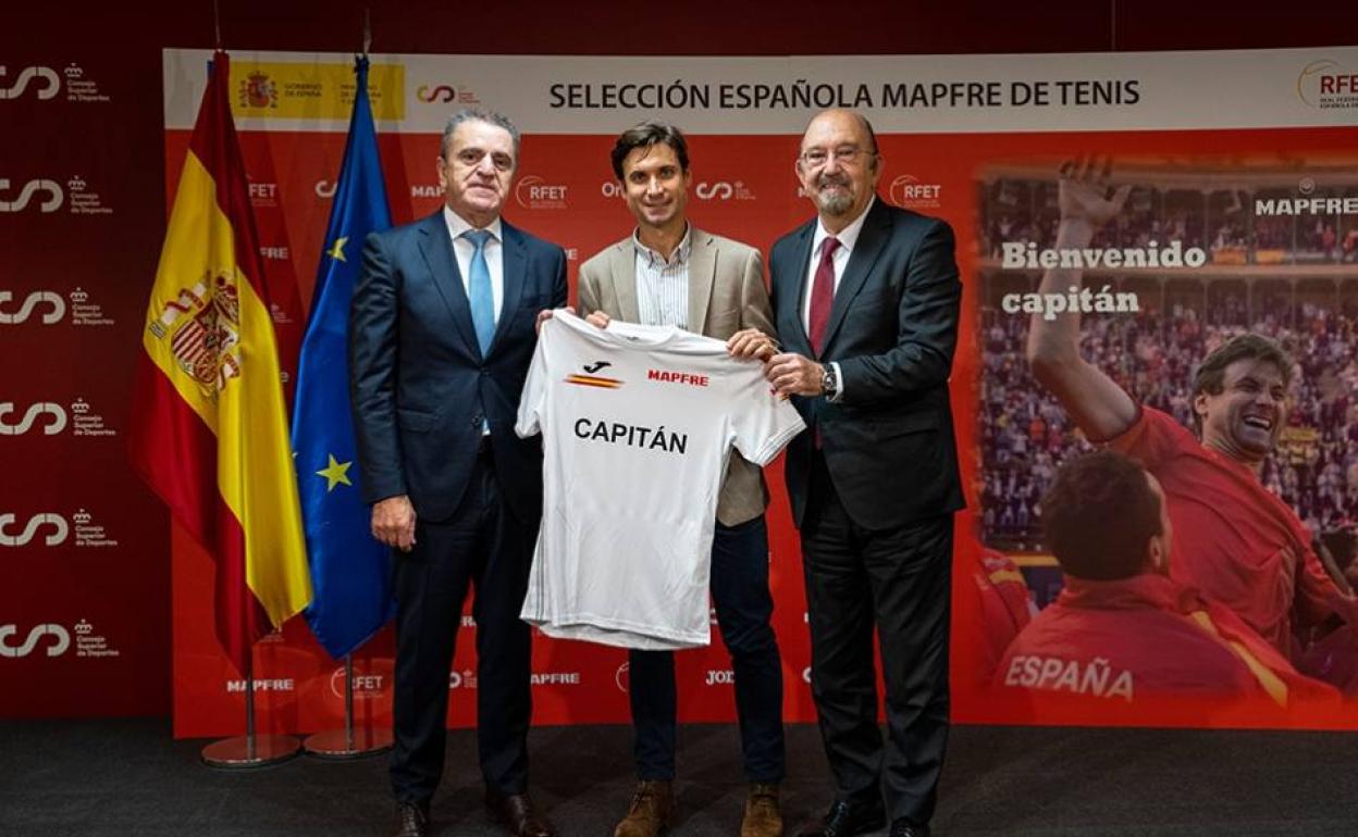 David Ferrer es presentado como nuevo capitán de la Selección Española MAPFRE de Tenis en Copa Davis.