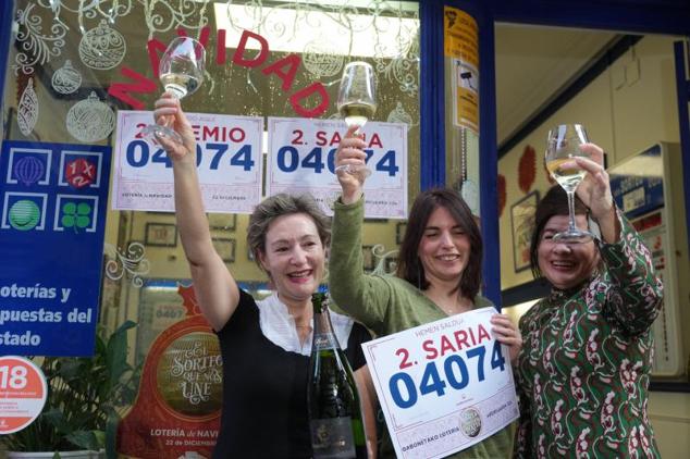 Las loteras que han vendido el segundo premio de la Lotería de Navidad en Bilbao