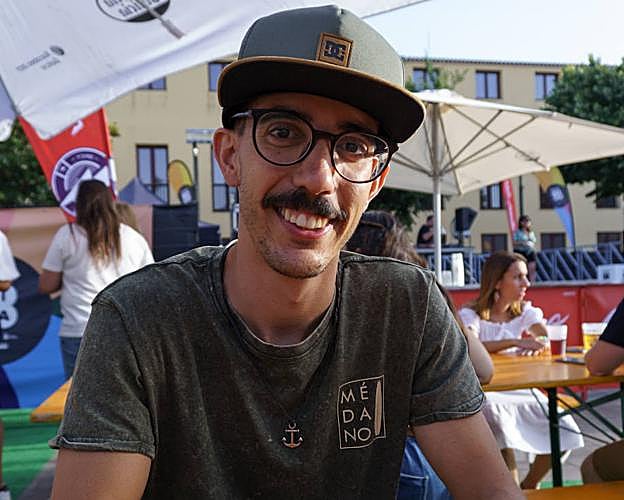 El benielense Alejandro Robles, en Tenerife.