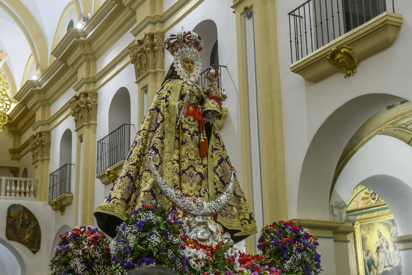La llegada de la Morenica a la Catedral de Murcia, en imágenes