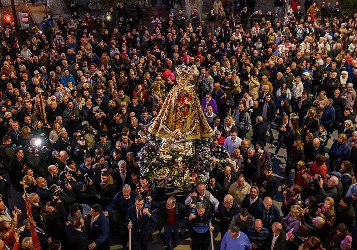 La romería llegó a la ciudad a media tarde de este jueves.