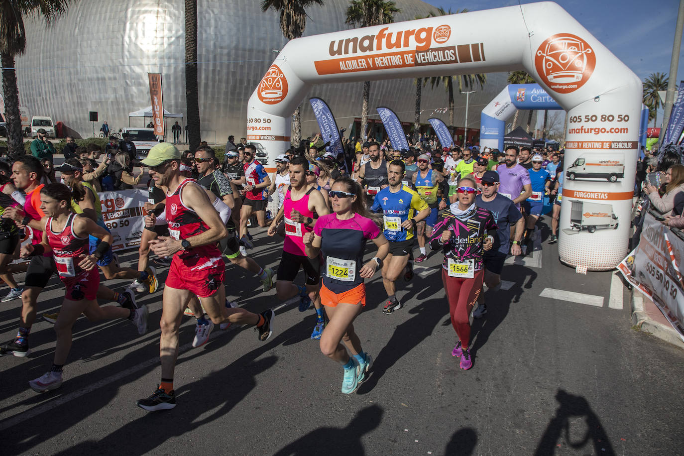 La Media Maratón de Cartagena, en imágenes