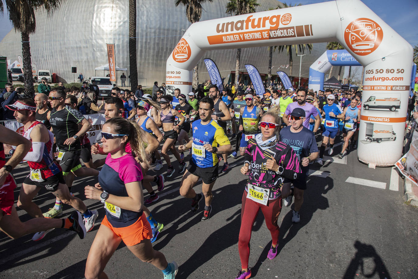 La Media Maratón de Cartagena, en imágenes