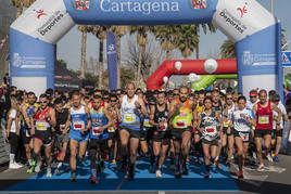 La Media Maratón de Cartagena, en imágenes