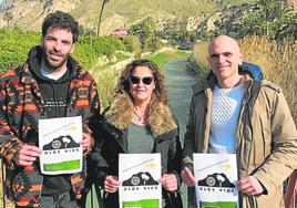 Gregorio Nieto, Pilar Marín y Miguel Palazón, de Ojós Vive.