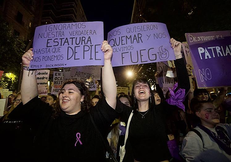 Las imágenes de la manifestación.