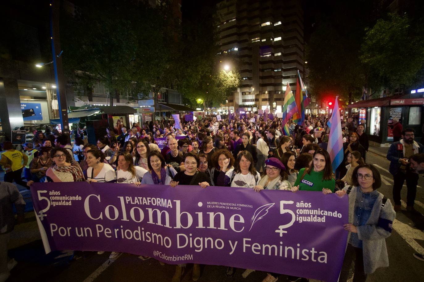 La manifestación del Día de la Mujer en Murcia, en imágenes