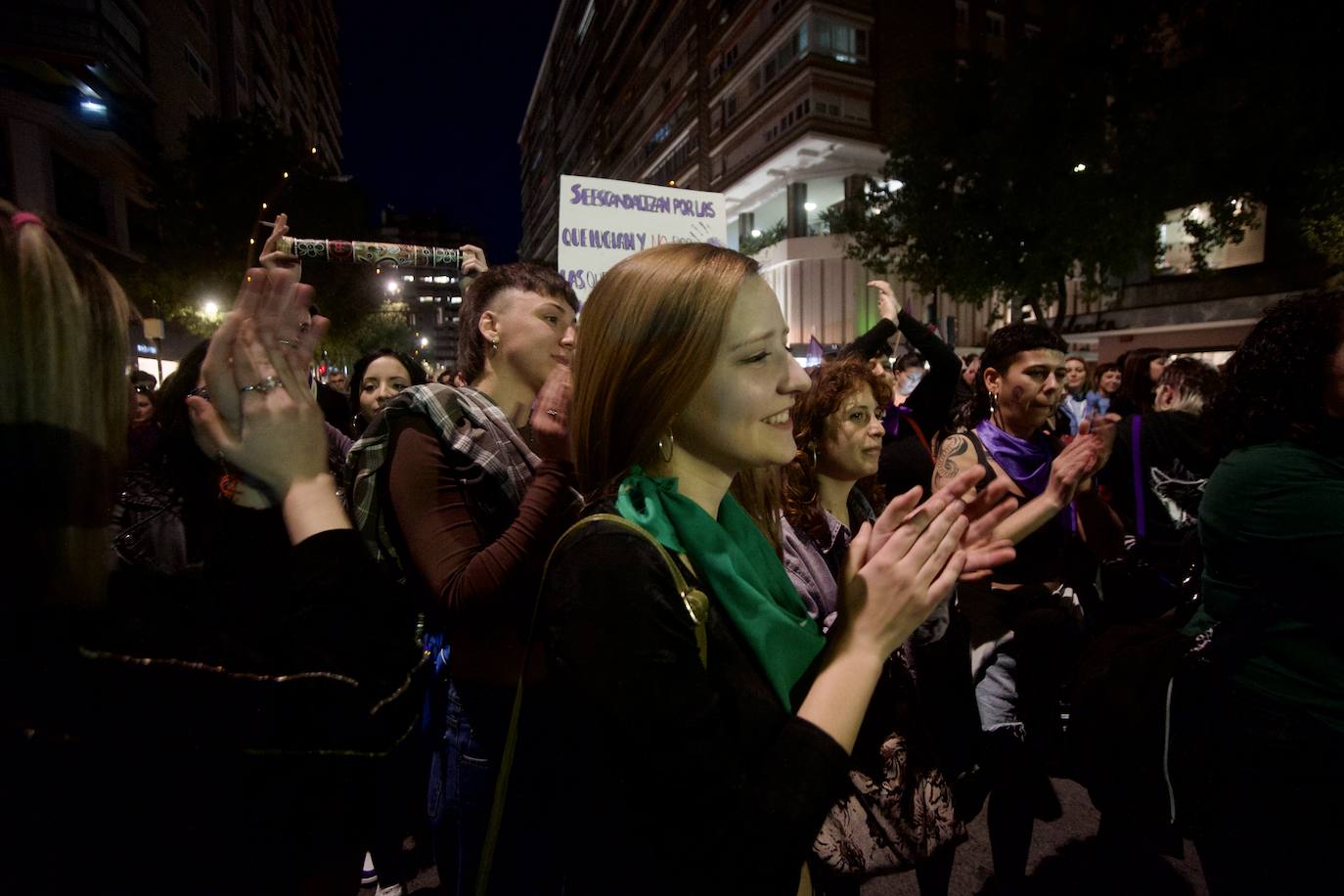 La manifestación del Día de la Mujer en Murcia, en imágenes