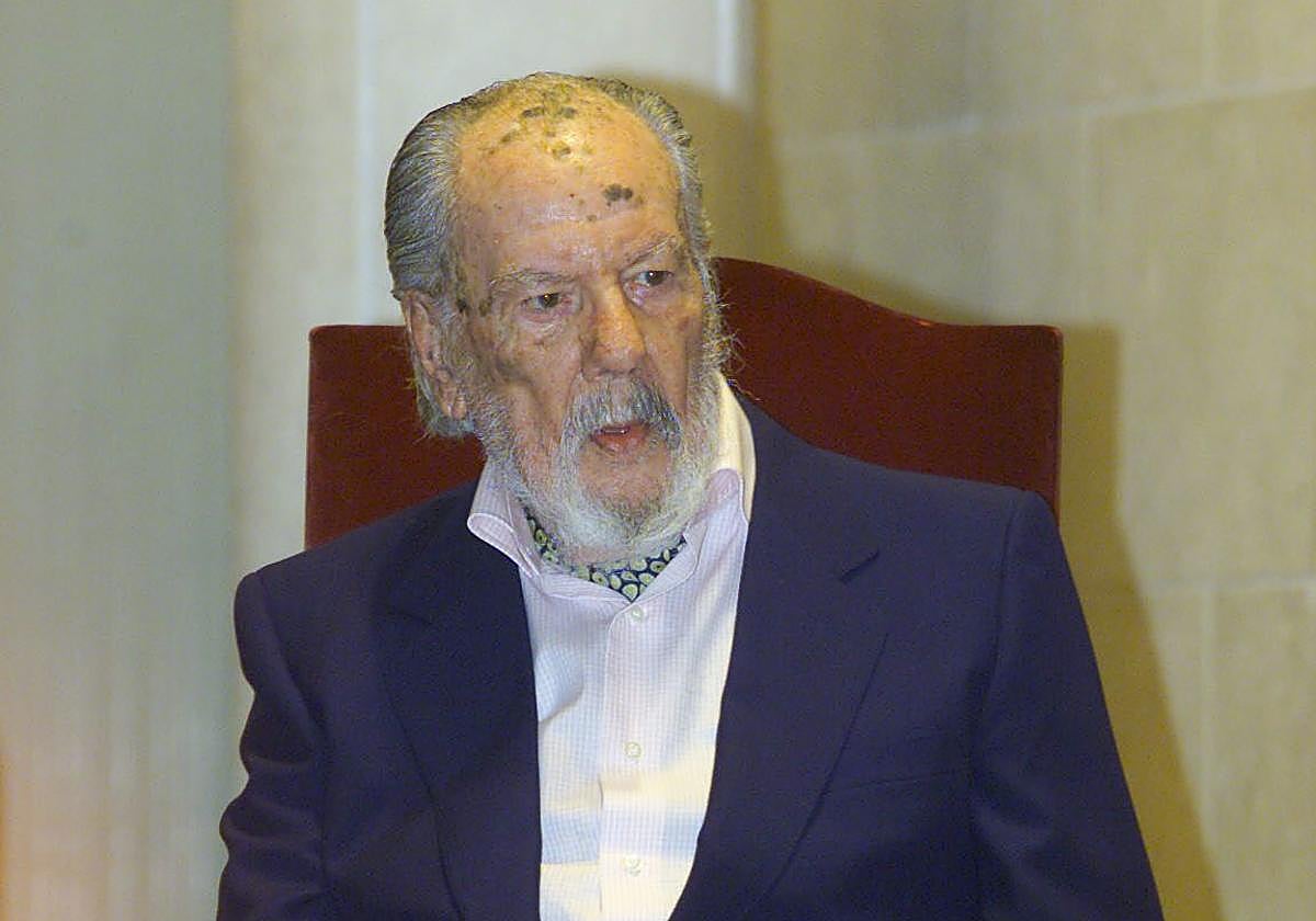 Ramón Gaya cuando recibió el Premio Velázquez 2002.