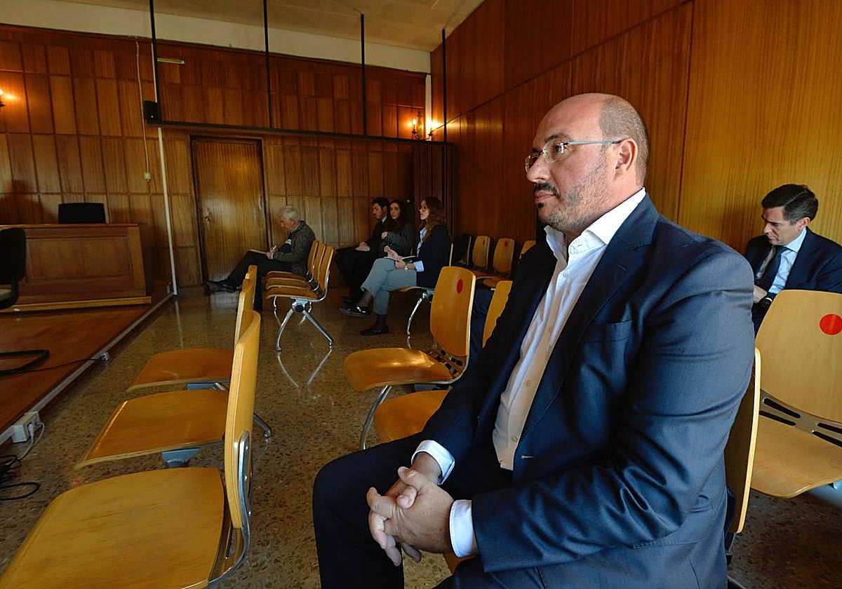 Pedro Antonio Sánchez, durante el juicio del 'caso Auditorio'.