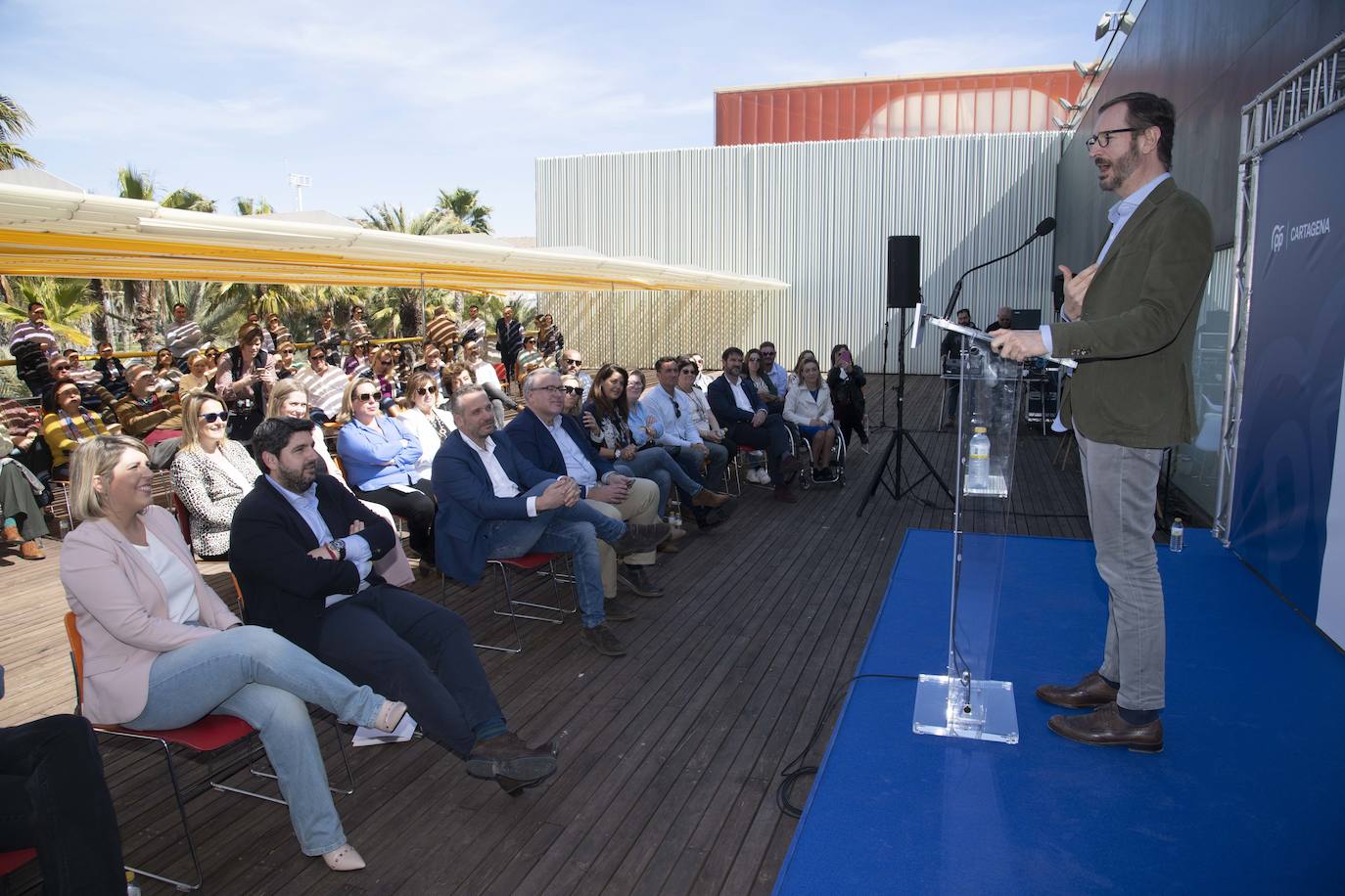 El acto del PP en Cartagena, en imágenes