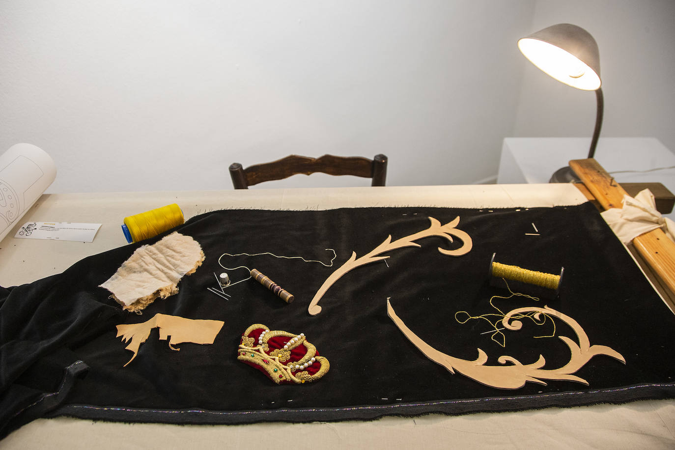 Exposición de bordados de Antoñita Sánchez en Cartagena