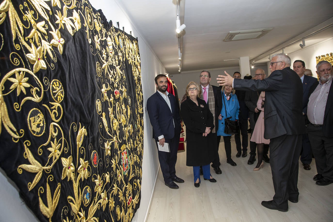 Exposición de bordados de Antoñita Sánchez en Cartagena
