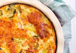 Una quiche de verduras.