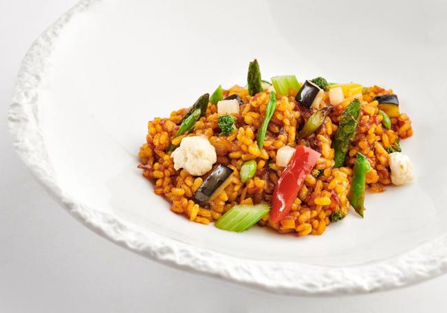 Restaurante Rincón de Pepe: arroz con verduras de la huerta murciana.