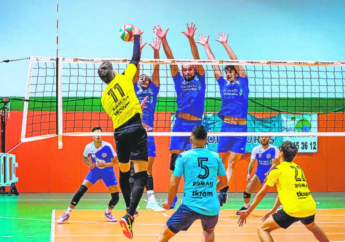 Lance de un partido del Voleadores Cieza de esta temporada.