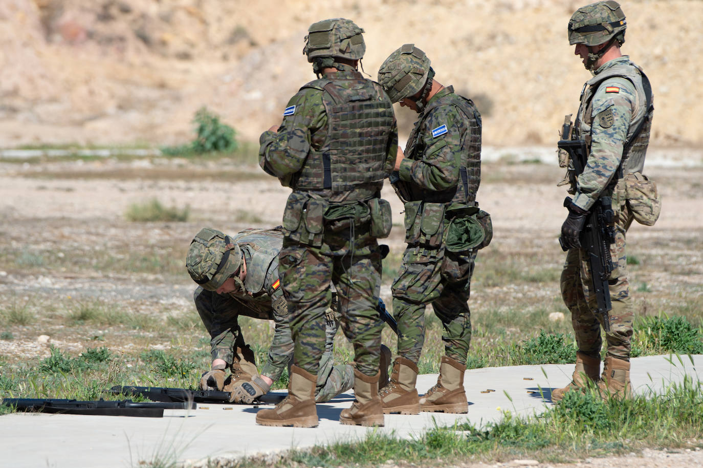 Un día en el entrenamiento militar para ir de misión al Líbano