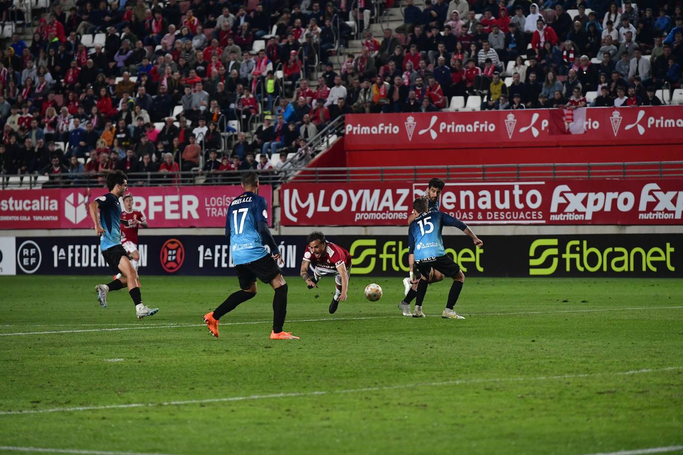 El empate del Real Murcia frente a La Nucía, en imágenes