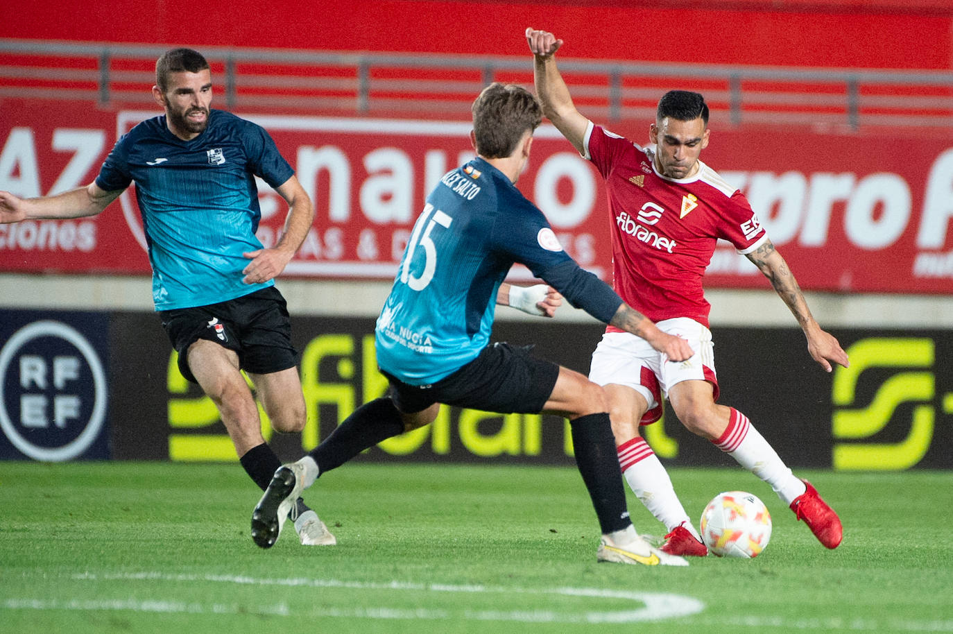 El empate del Real Murcia frente a La Nucía, en imágenes