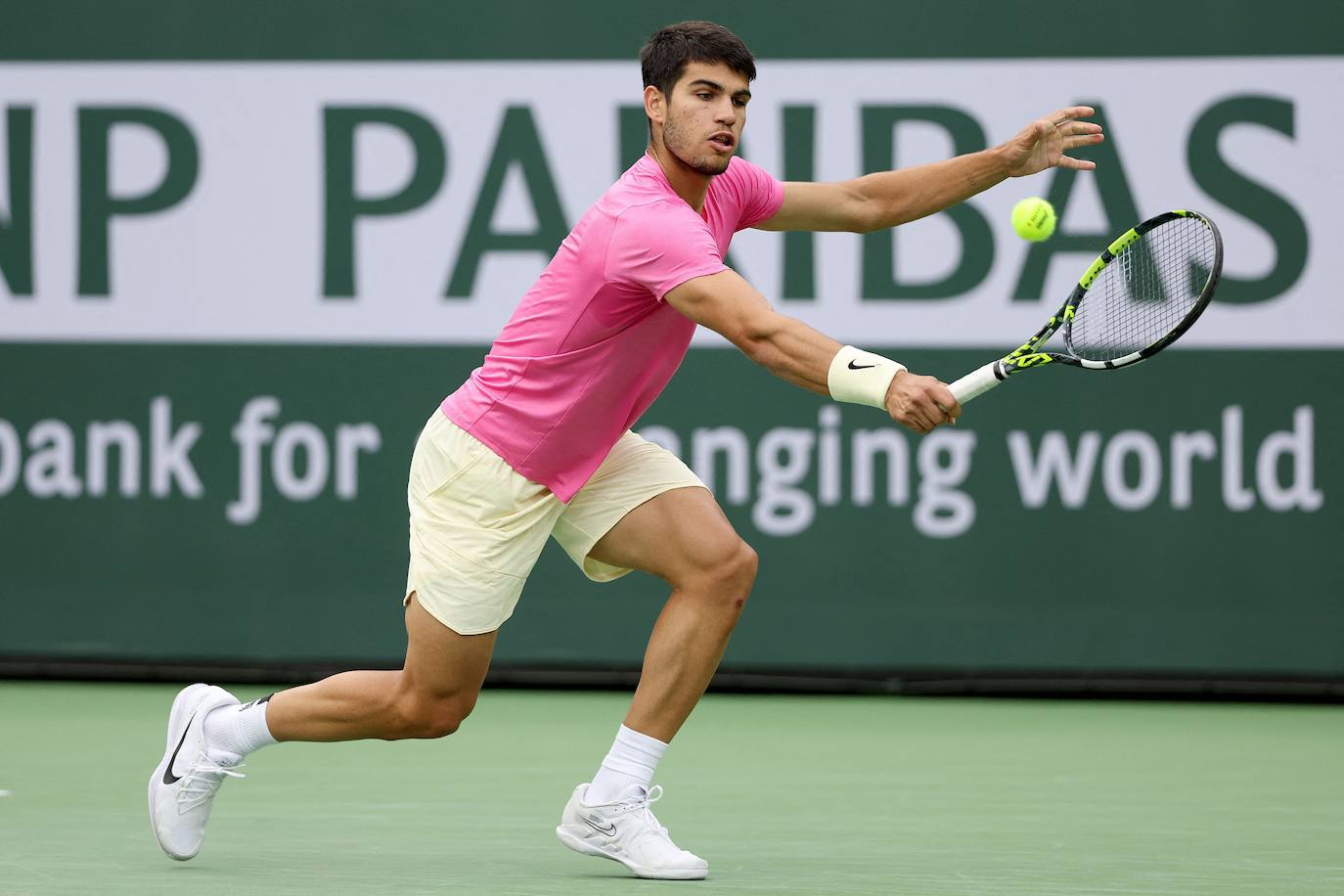 El triunfo de Carlos Alcaraz ante Medvedev en Indian Wells, en imágenes