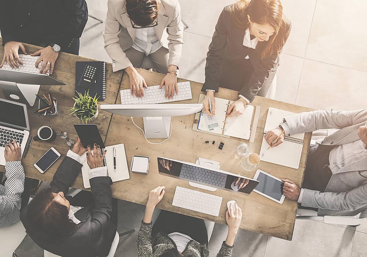 Un equipo de trabajo.