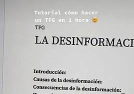 El vídeo viral de una chica mostrando cómo hacer un TFG en una hora con chatGPT