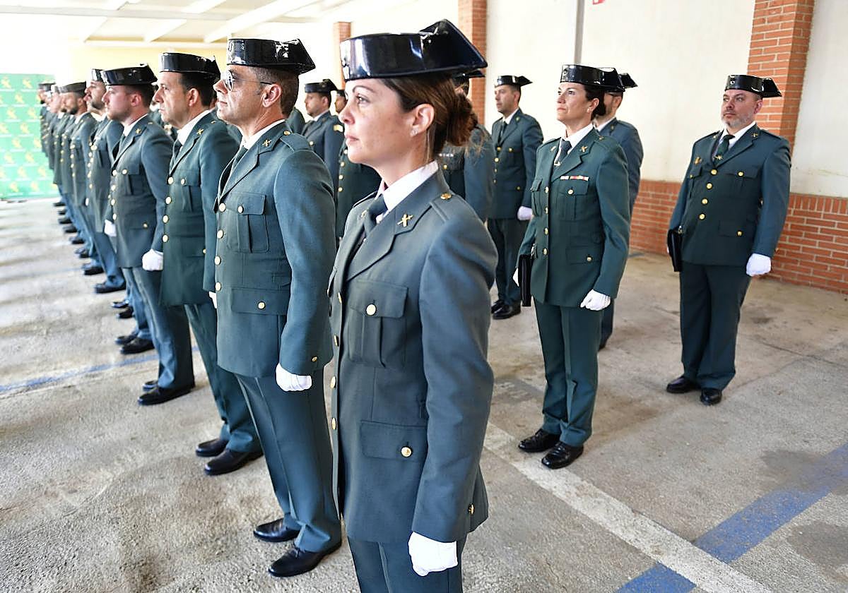 Nuevos agentes de la Guardia Civil en la comandancia de Murcia.